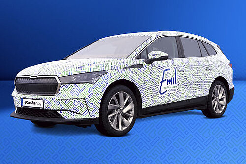 Skody Enyqa Emil eCar-Sharing SWK